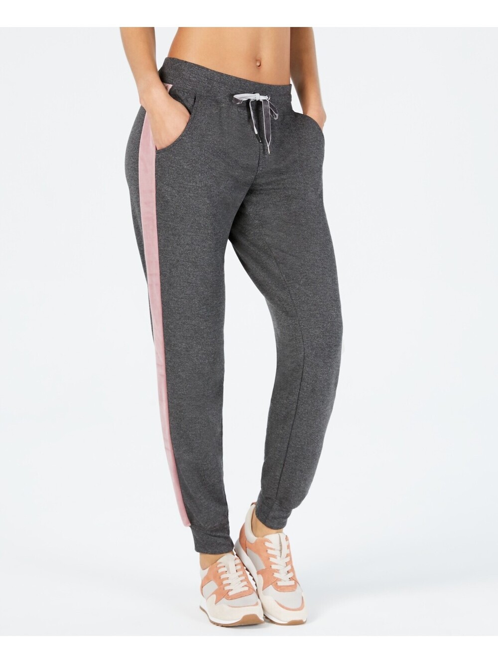 Ideology Womens Velour Stripe Joggers Size S